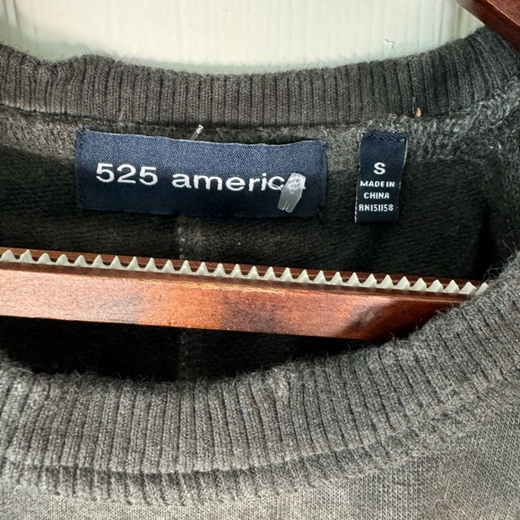 525 American Halter Terry Sweater Dress Charcoal Grey Ombré Womens Size Small - Picture 3 of 8